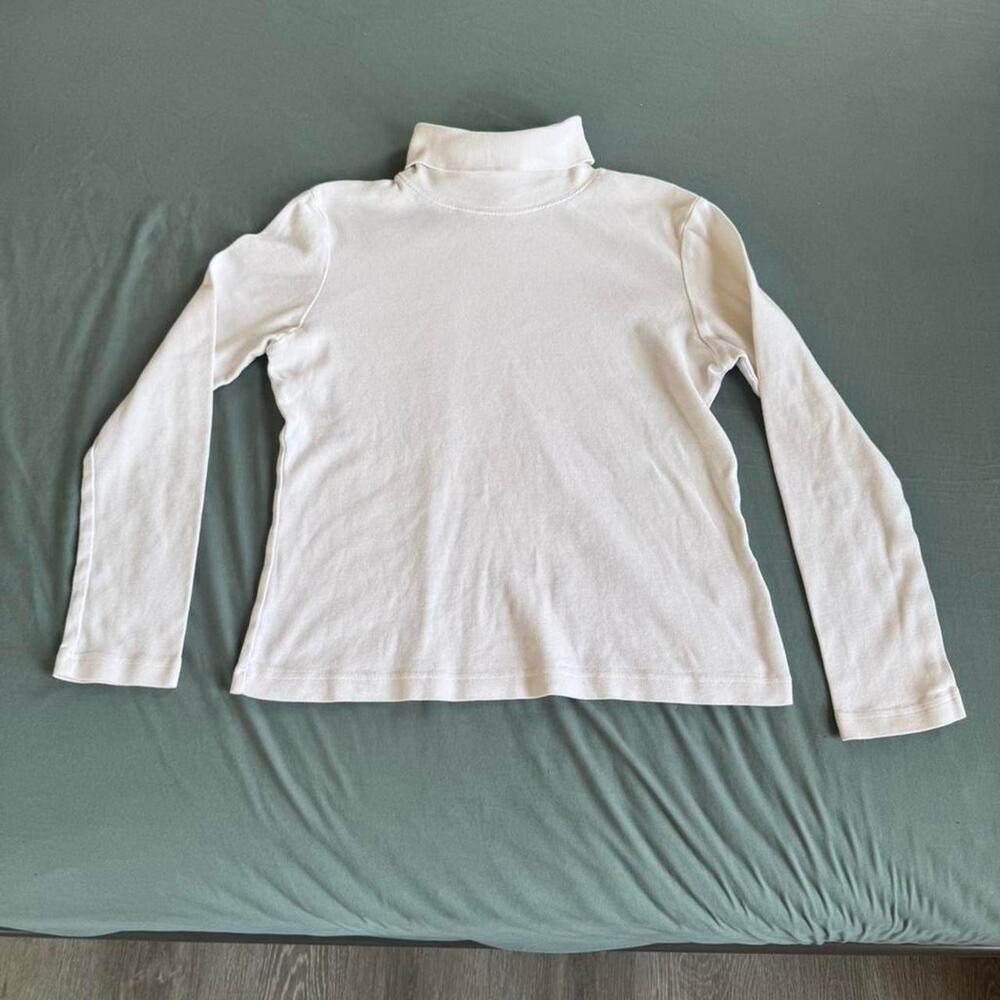 White Christopher & Banks long sleeve turtleneck- Size Women's Large
